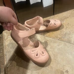 Livie Luca pink leather sandals